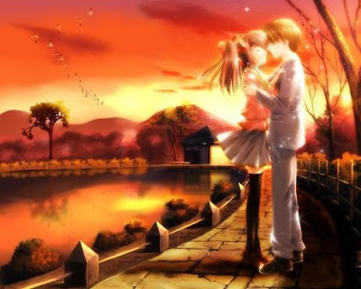 Anime Love Couple Wallpaper