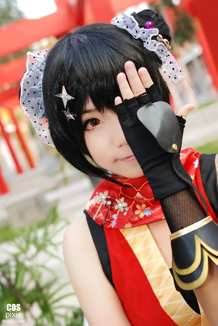 Mika Tan  cosplay Yazawa Nico (Ninja Ver.)