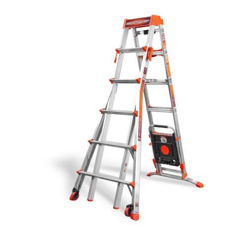 Little Giant Ladder Systems 15109-001 300-Pound Duty Rating Select Step 6-Feet to 10-Feet Adjustable Step Ladder