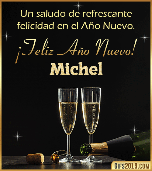 Saludos de año nuevo para michel