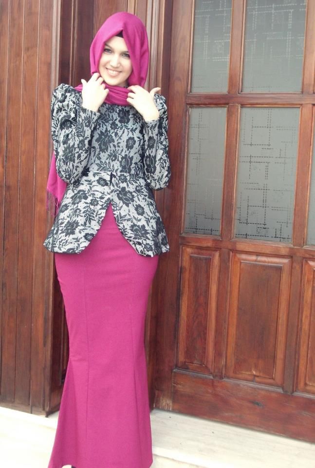 30+ Model Baju Batik Muslim Terbaru 2017