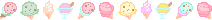 cotton candy pixel art