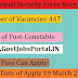 Central Industrial Security Force Recruitment 2018– 447 Constable