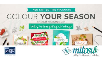 Exclusive Stampin' Up! Blended Seasons Stamp & Stitched Season Framelits Bundle from Mitosu Crafts UK