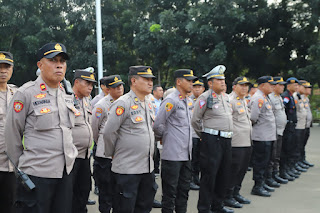 Hari Jadi Kota Cilegon, Personil Polres Cilegon Kerahkan 516 Personil Lakukan Pengamanan