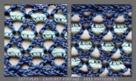 free crochet patterns, vintage, v-st, crazy vee