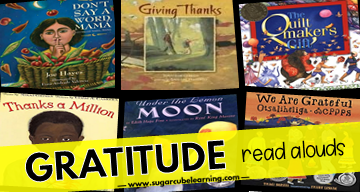 Teaching gratitude in the classroom read alouds