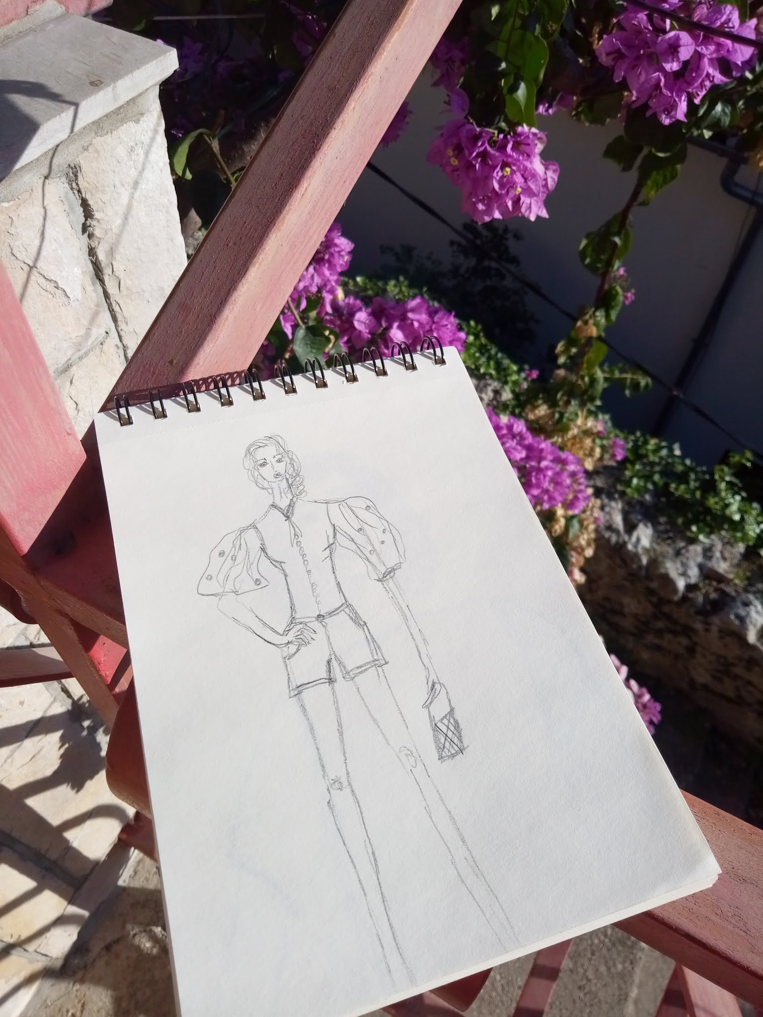 ART UPDATE MODAODARADOSTI: FASHION ILLUSTRATIONS, SKETCHES AND A LANDSCAPE PAINTING