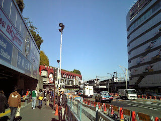 in front of the keisei ueno station