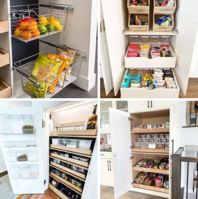 Ideas For Organizing Order In a Pull-Out Pantry
