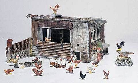 Chicken Coop - HO Scale