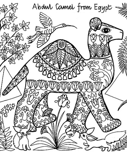 Animals of the World Coloring Pages