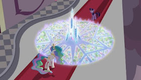 A magical empire has suddenly appeared in the arctic north of Equestria, and Princess Celestia needs Twilight Sparkle and her friends...