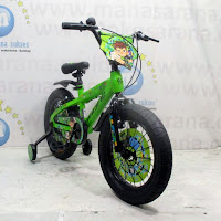 16 pacific ben 10 lisensi bmx sepeda anak