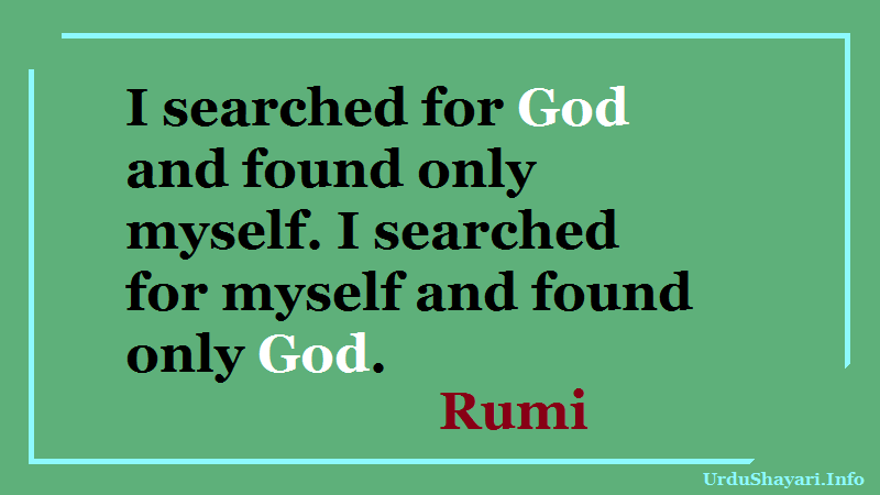 Rumi Poetry On God,  God Quotes, Top Rumi