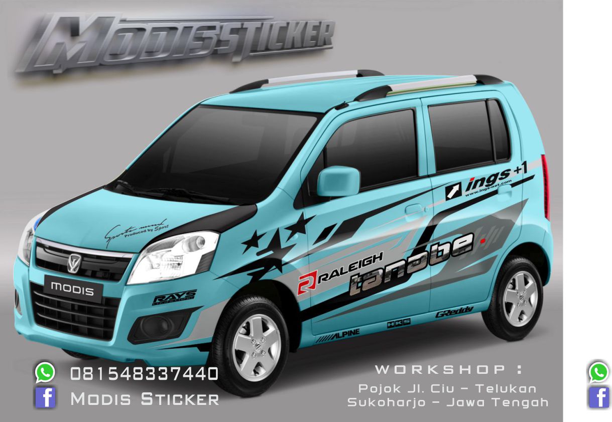 Top Cutting Sticker Mobil Wagon R Modifikasi Mobil