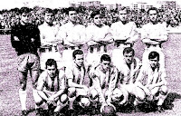 RECREATIVO EUROPA DELICIAS. Temporada 1969-70. Javier, Iñiguez, Sierra, Recio, Nozal y Delio. Fede, García, Montoya, Sedano y Cardeñosa. C. D. CARABANCHEL 2 RECREATIVO EUROPA DELICIAS 2 Domingo 14/09/1969. Campeonato de Liga de 3ª División, Grupo VIII, jornada 2. Madrid, barrio de Carabanchel, estadio de La Mina. GOLES: 0-1: 20’, Sedano, de falta directa. 1-1: 35’, Sanz, de penalti. 1-2: 65’, Montoya, de disparo desde fuera del área. 2-2: 89’, Aparicio.