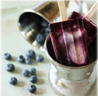 Creamy Blueberry Icicles