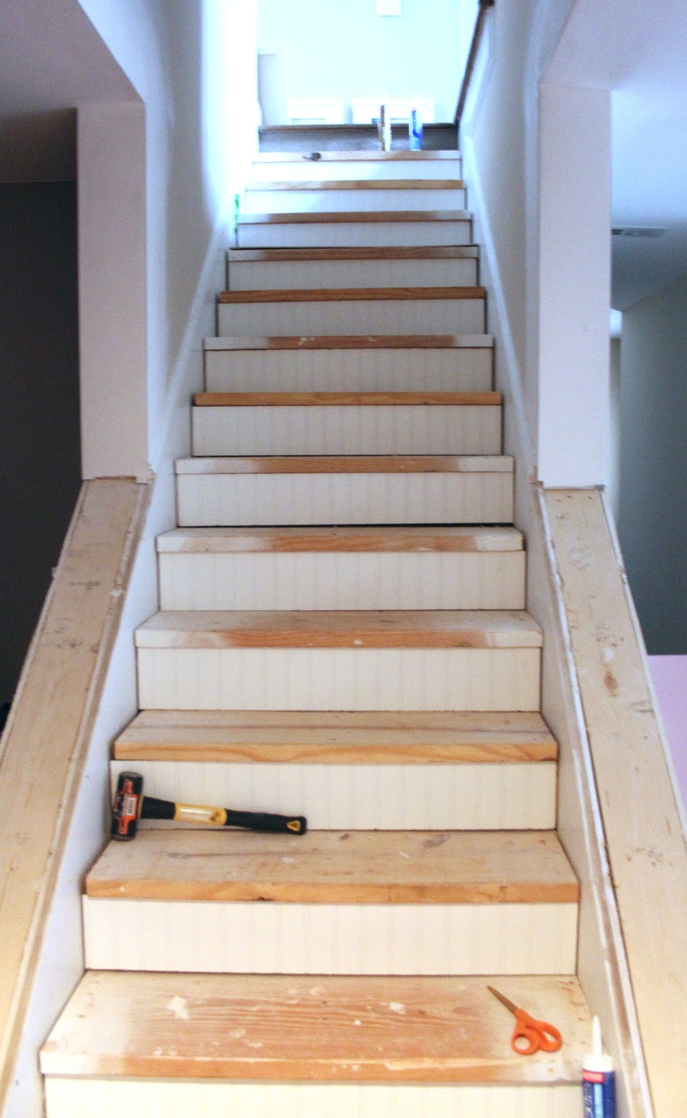 How to Redo Basement Stairs on a Budget with Indoor