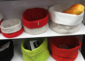 bread baskets - various colors and sizes