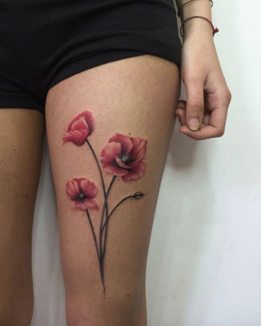 30 lindas tatuagens de papoula para mulheres - Veja e fique inspirada!