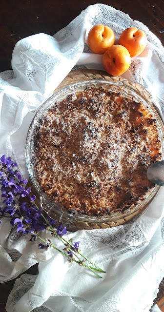 crumble di albicocche alla cannella