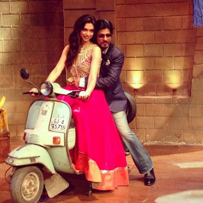 SRK & Deepika Padukone on the sets of 'Comedy Nights with Kapil'