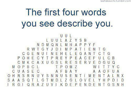 Re-post: Four words describing YOU