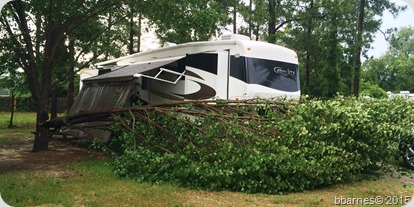 Barnyard RV Park storm 06302015