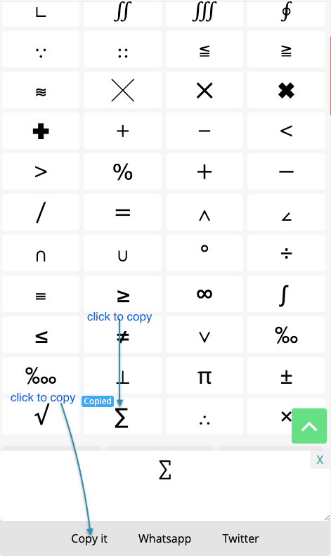 How to Copy ╳ Mathematics Symbols?