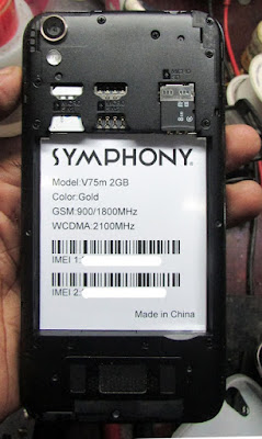 Symphony V75m 2GB Flash File Firmware MT6580 7.0 Hang Logo & Dead Fix Stock Rom 100% Tested 