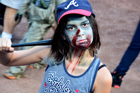 Zombie Night at Turner Field | Awesome Zombie Girl