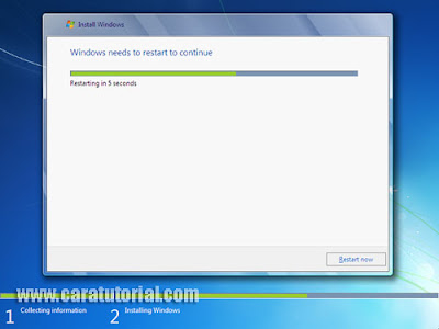 Cara Tutorial Install Windows 7 (Lengkap dengan Gambar)