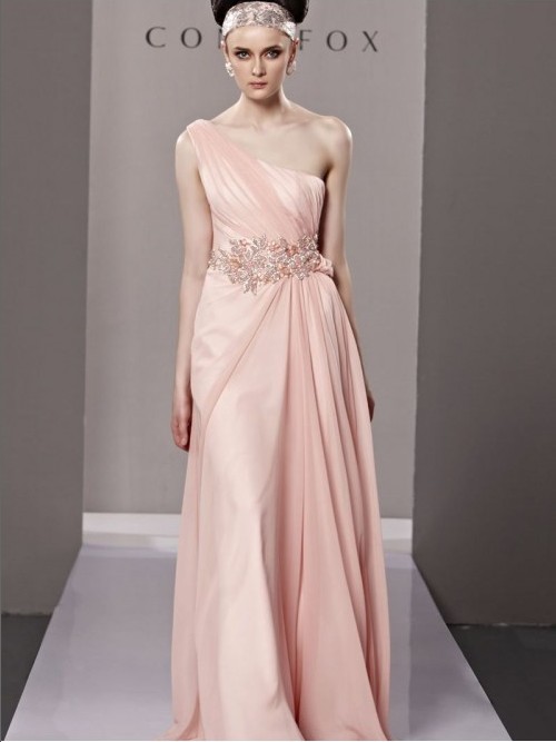 one-shoulder prom dresses