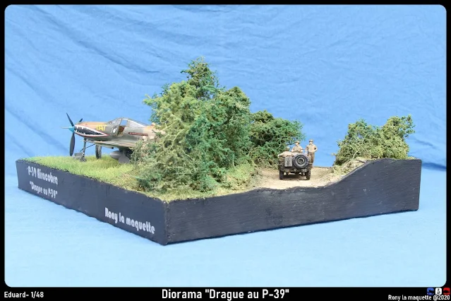 Diorama P-39 Airacobra "Drague au P-39".