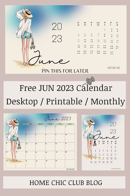 Free June 2023 Calendars / Printable, Desktop & Monthly