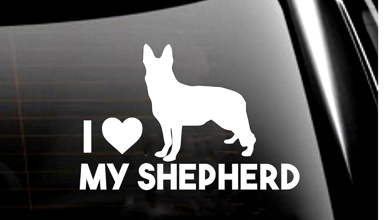 German Shepherd Car Stickers