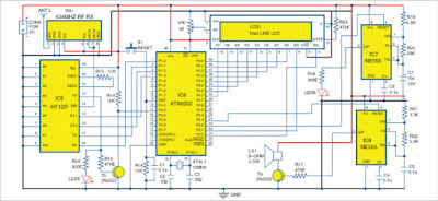 Wireless Security System Using PIR Sensors circuit 1