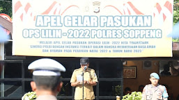 Polres Soppeng Gelar Pasukan Operasi Lilin 2022