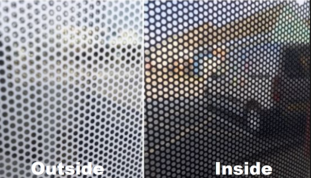 Perforated Sticker - Outside & Inside