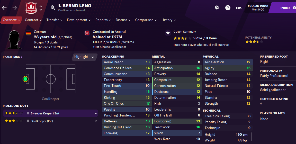 FM21 Bernd Leno