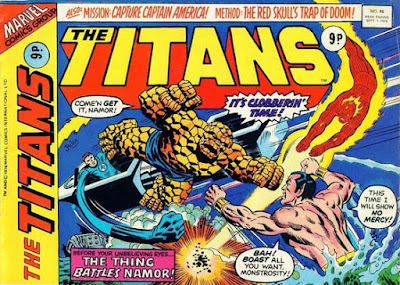 Marvel UK, The Titans #46, Fantastic Four vs Sub-Mariner
