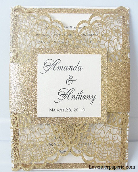 Laser Cut Wedding Invites