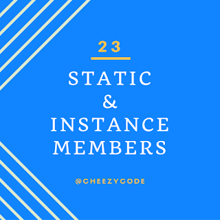 What are static and instance members in csharp