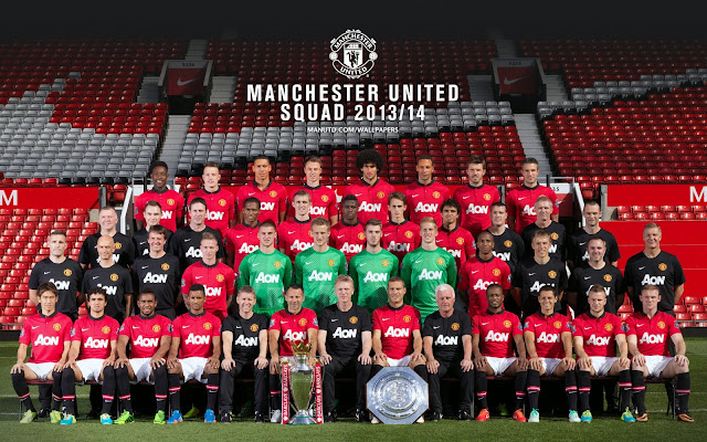 Manchester united 2013/2014 squad wallpaper download