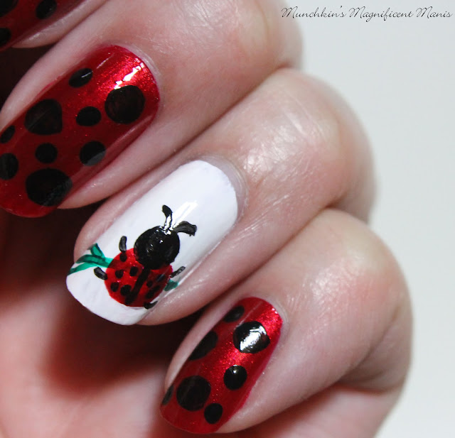 Ladybug Nail Design