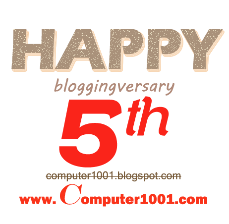 Bloggingversary - Ulang tahun ke-5 Computer 1001