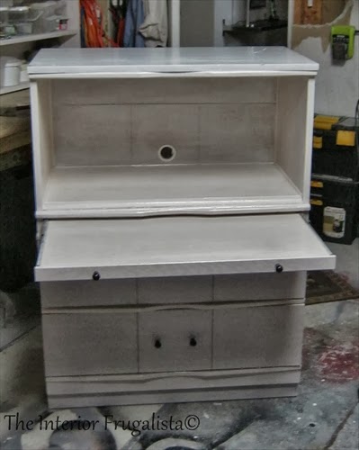 Vintage Dresser Turned Faux Secretary Makeover