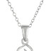 Amazon Collection Sterling Silver Gemstone Flower Pendant Necklace