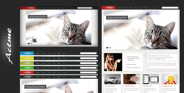 Actme - Clean and Fresh Website Template - Creative Site Templates
